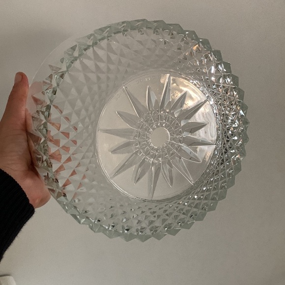 Vintage‎ Arcoroc Decorative Glass Bowl 1960’s Made in France clear fruits decor - Picture 9 of 10